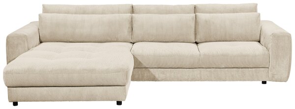 ROHOVÁ SEDAČKA, textil, kompozitné drevo, krémová MID.YOU - Sedačky, Online Only