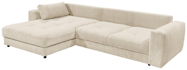 ROHOVÁ SEDAČKA, textil, kompozitné drevo, krémová MID.YOU - Sedačky, Online Only