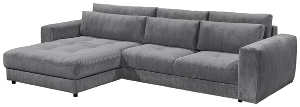 ROHOVÁ SEDAČKA, textil, kompozitné drevo, antracitová MID.YOU - Sedačky, Online Only