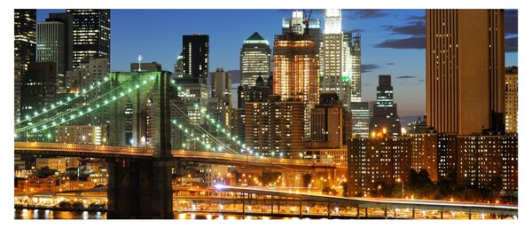 Obraz - Most s New Yorkom (120x50 cm)