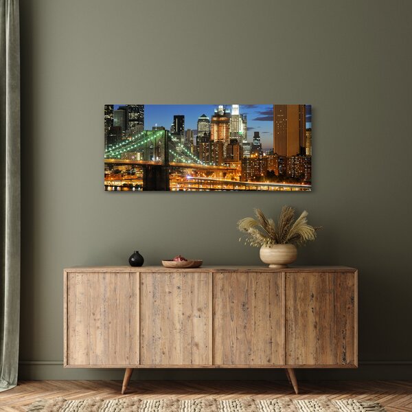 Obraz - Most s New Yorkom (120x50 cm)