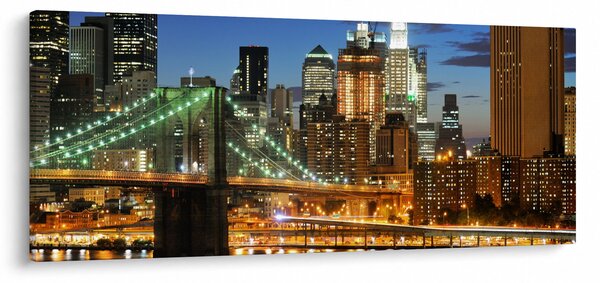 Obraz - Most s New Yorkom (120x50 cm)