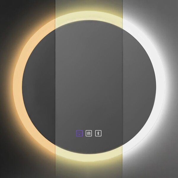 Rea LED zrkadlo, BLUETOOTH FFJ, 60cm, HOM-06501