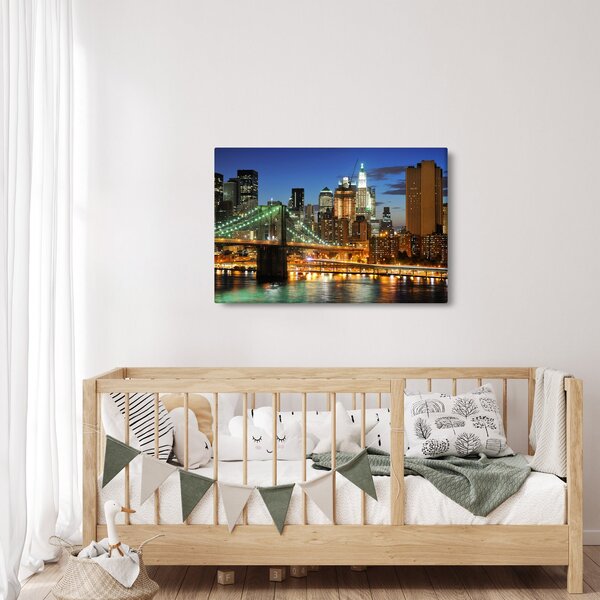 Obraz - Most s New Yorkom (90x60 cm)
