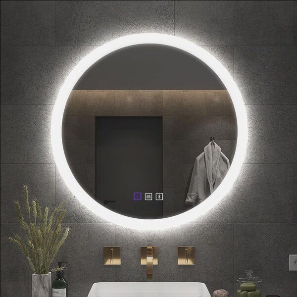 Rea LED zrkadlo, BLUETOOTH FFJ, 60cm, HOM-06501
