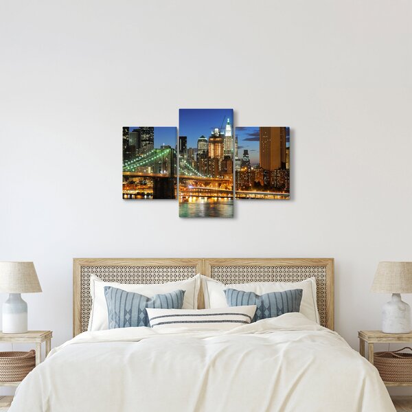Obraz - Most s New Yorkom (90x60 cm)