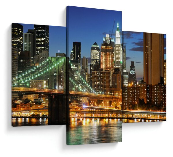 Obraz - Most s New Yorkom (90x60 cm)