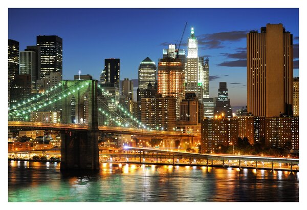 Obraz - Most s New Yorkom (90x60 cm)