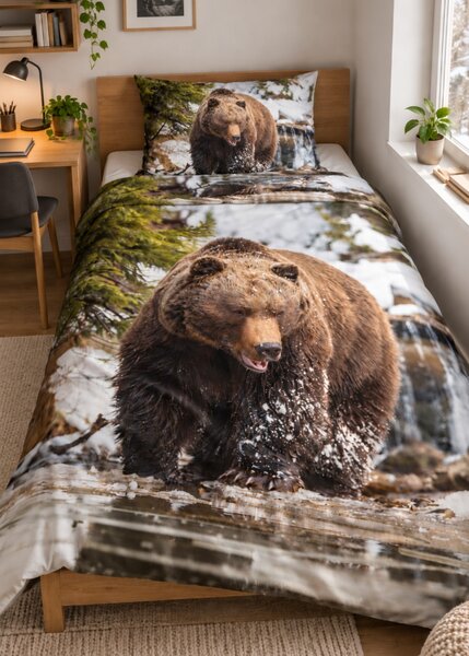 3d obliečky Bear 140x200 cm