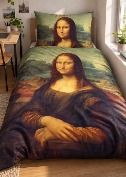 3d obliečky Mona Lisa bavlna 140x200 cm