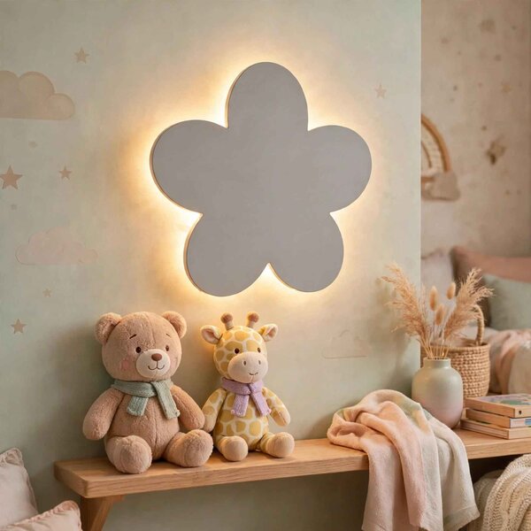 Detské nástenné svetlo, LED nočné svetlo | KVIETOK: Biela 4802-115410 LED0594