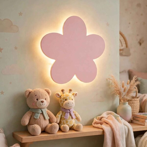 Detské nástenné svetlo, LED nočné svetlo | KVIETOK: Biela 4802-115410 LED0594