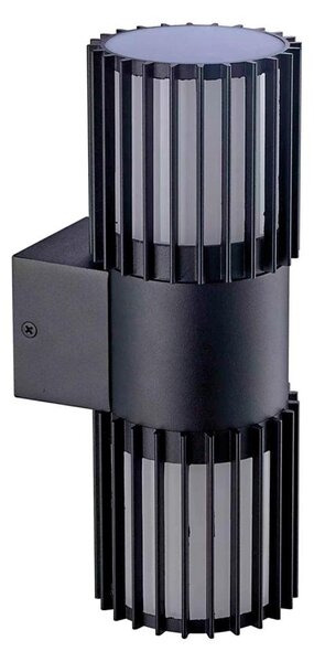 BRILAGI - Vonkajšie nástenné svietidlo ARMOR 2xGU10/35W/230V IP44 čierne