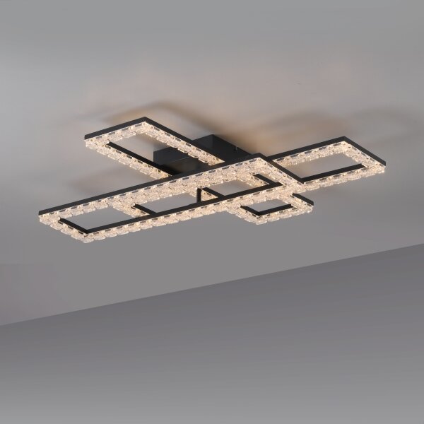 JUST LIGHT. 14733-18 - LED Stropné svietidlo GLITRA LED/35W/230V čierna