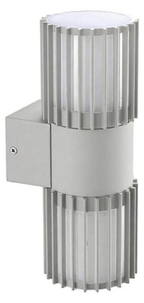 BRILAGI - Vonkajšie nástenné svietidlo ARMOR 2xGU10/35W/230V IP44 sivá