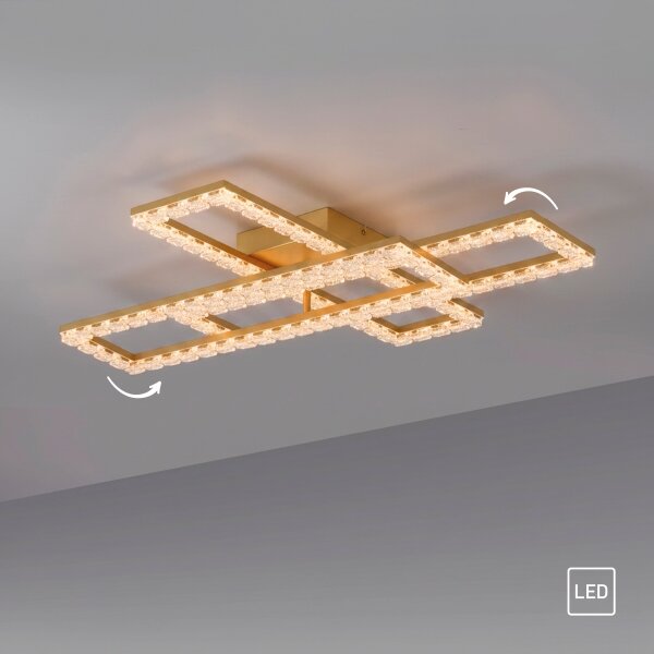 JUST LIGHT. 14733-60 - LED stropné svietidlo GLITRA LED/35W/230V zlaté