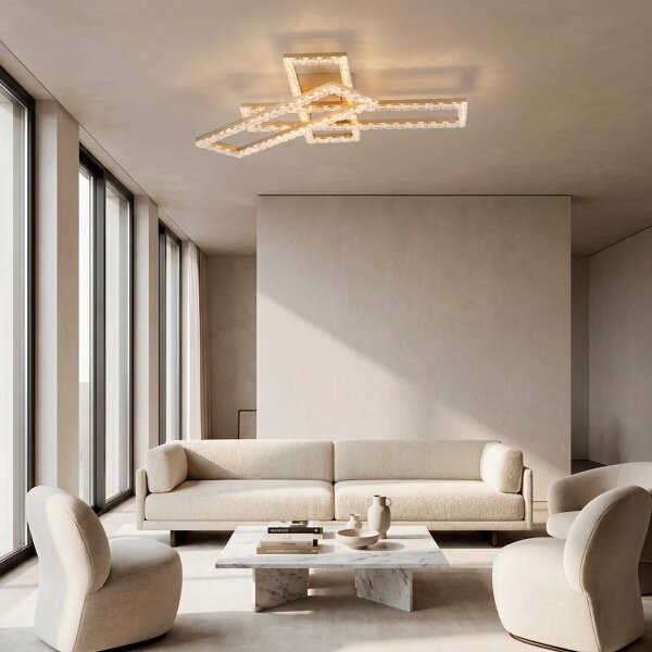 JUST LIGHT. 14733-60 - LED stropné svietidlo GLITRA LED/35W/230V zlaté