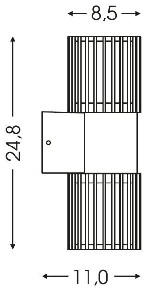 BRILAGI - Vonkajšie nástenné svietidlo ARMOR 2xGU10/35W/230V IP44 čierne