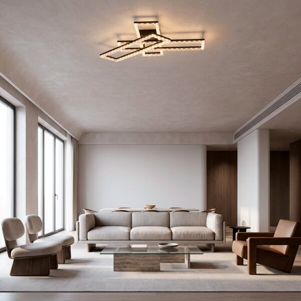 JUST LIGHT. 14733-18 - LED Stropné svietidlo GLITRA LED/35W/230V čierna