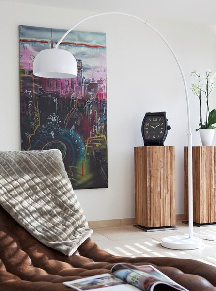 OBLÚKOVÁ LAMPA, 165/195/33 cm P & B - Online Only bytové doplnky, Online Only
