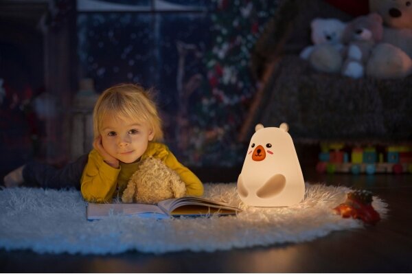 Osram - LED RGBW Detská dotyková lampička NIGHTLUX BEAR LED/0,7W/3,7V 1200 mAh