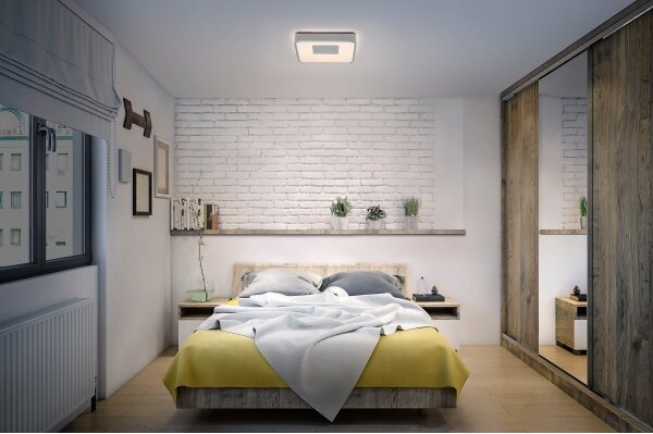 Osram - LED Stmievateľné stropné svietidlo ORBIS PIANA LED/16W/230V 29x29 cm strieborné