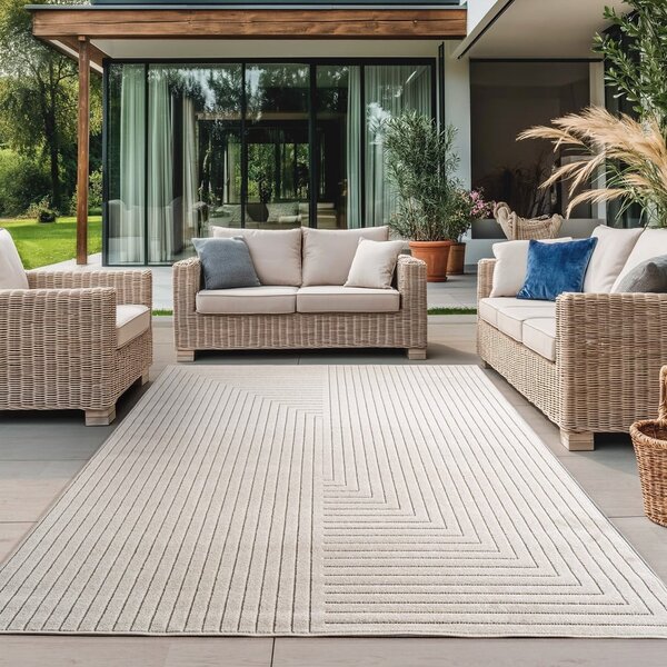 Krémový vnútorný a vonkajší koberec 200x290 cm Nova 1202 – Ayyildiz Carpets