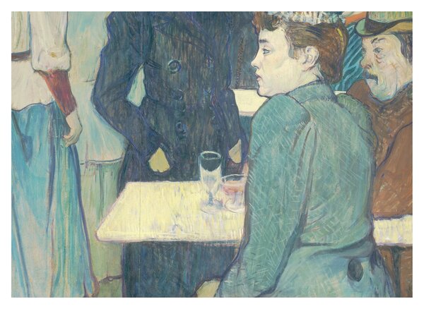 Obraz - Henri de Toulouse-Lautrec, A Corner of the Moulin de la Galette, reprodukcia (70x50 cm)