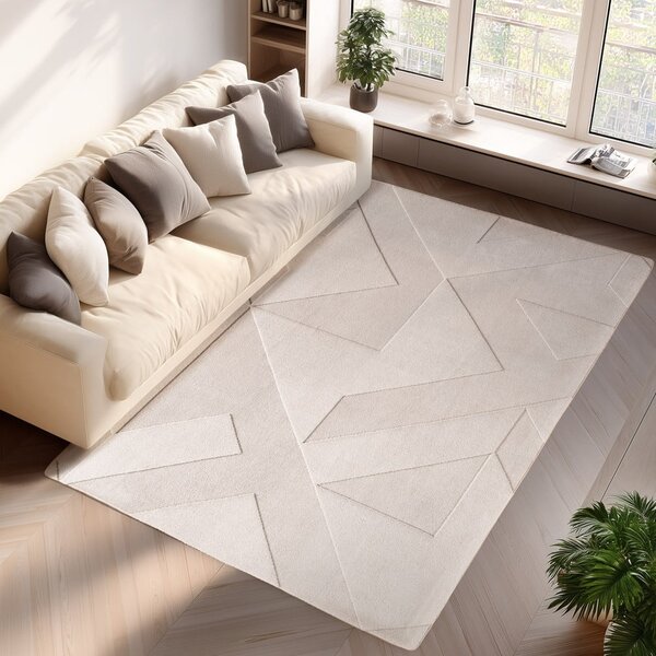 Krémový prateľný koberec 140x200 cm Pompei 1613 – Ayyildiz Carpets