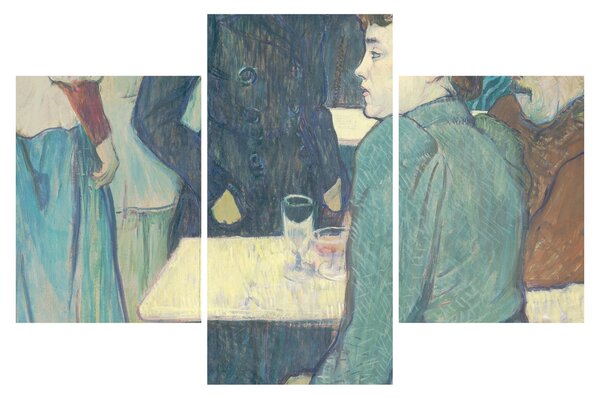 Obraz - Henri de Toulouse-Lautrec, A Corner of the Moulin de la Galette, reprodukcia (90x60 cm)