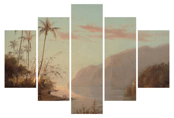 Obraz - Camille Pissarro, A creek in st. Thomas (Virgin Islands), reprodukcia (150x105 cm)