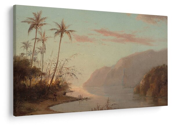 Obraz - Camille Pissarro, A creek in st. Thomas (Virgin Islands), reprodukcia (90x60 cm)