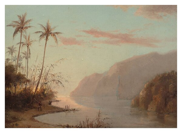 Obraz - Camille Pissarro, A creek in st. Thomas (Virgin Islands), reprodukcia (70x50 cm)