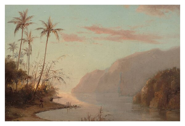 Obraz - Camille Pissarro, A creek in st. Thomas (Virgin Islands), reprodukcia (90x60 cm)