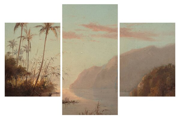 Obraz - Camille Pissarro, A creek in st. Thomas (Virgin Islands), reprodukcia (90x60 cm)