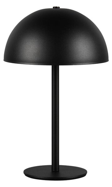Matne čierna LED stolová lampa s kovovým tienidlom (výška 21 cm) Munoz – Reality