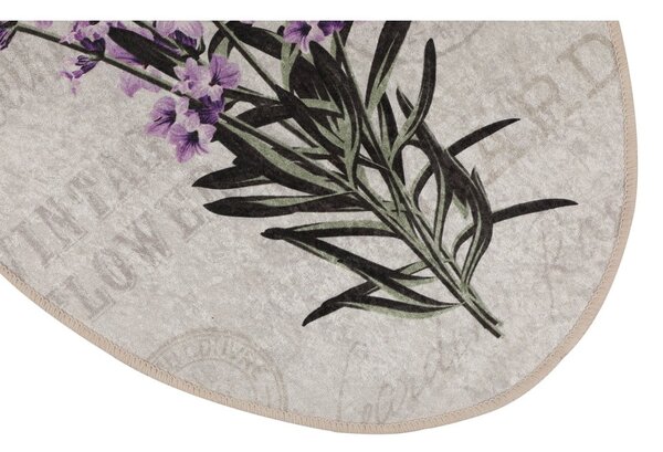 Fialovo-béžové kúpeľňové predložky v súprave 3 ks 60x100 cm Lavender – Foutastic