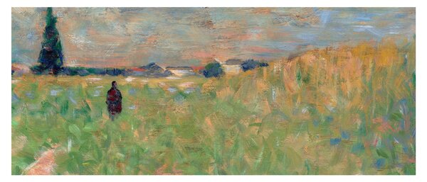 Obraz - Georges Seurat, A Summer Landscape, reprodukcia (120x50 cm)