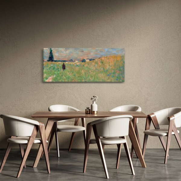 Obraz - Georges Seurat, A Summer Landscape, reprodukcia (120x50 cm)