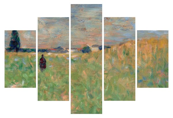 Obraz - Georges Seurat, A Summer Landscape, reprodukcia (150x105 cm)