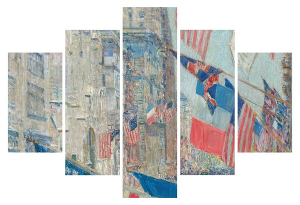 Obraz - Childe Hassam, Allies day, reprodukcia (150x105 cm)