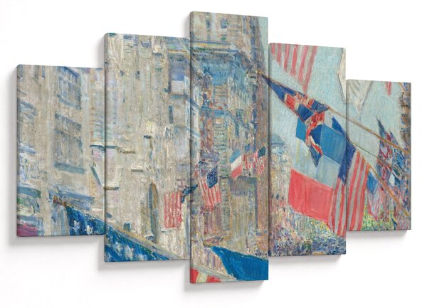 Obraz - Childe Hassam, Allies day, reprodukcia (150x105 cm)