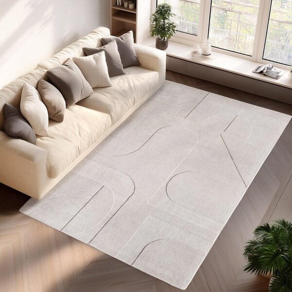Krémový prateľný koberec 200x290 cm Pompei 1614 – Ayyildiz Carpets
