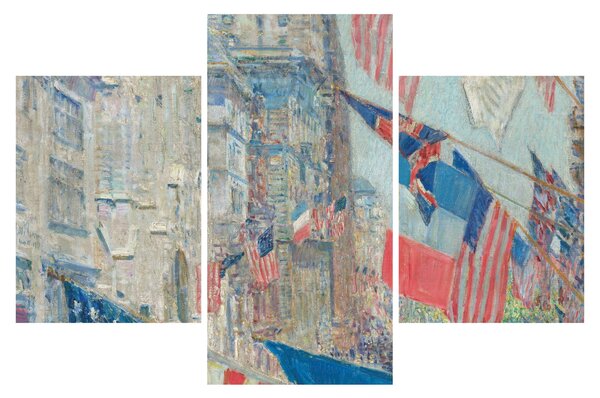Obraz - Childe Hassam, Allies day, reprodukcia (90x60 cm)