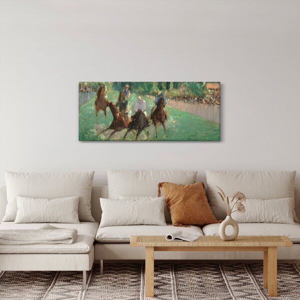 Obraz - Edouard Manet, At the Races, reprodukcia (120x50 cm)