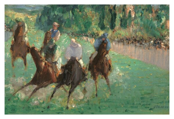 Obraz - Edouard Manet, At the Races, reprodukcia (90x60 cm)