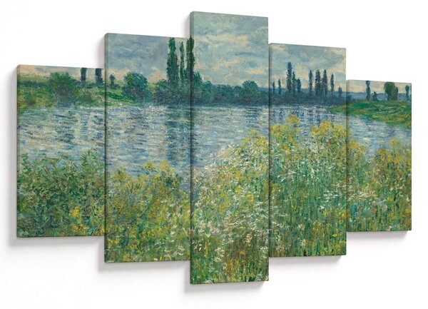 Obraz - Claude Monet, Banks of the Seine, reprodukcia (150x105 cm)