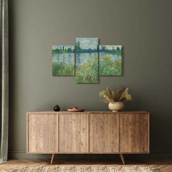 Obraz - Claude Monet, Banks of the Seine, reprodukcia (90x60 cm)