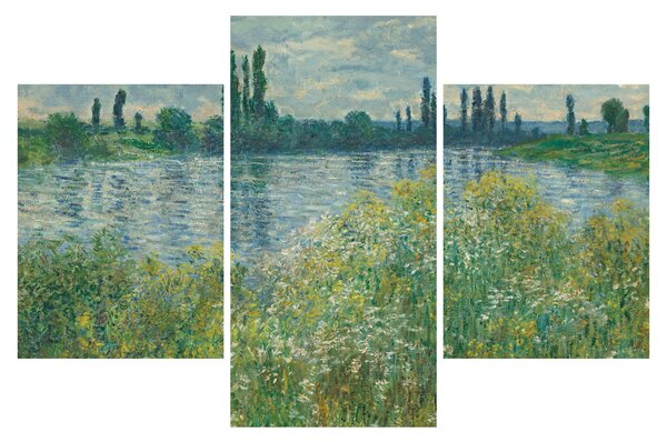 Obraz - Claude Monet, Banks of the Seine, reprodukcia (90x60 cm)