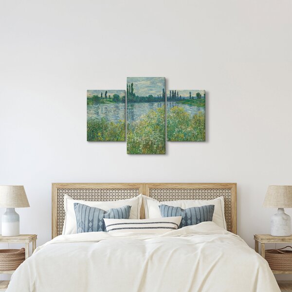 Obraz - Claude Monet, Banks of the Seine, reprodukcia (90x60 cm)